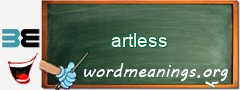 WordMeaning blackboard for artless